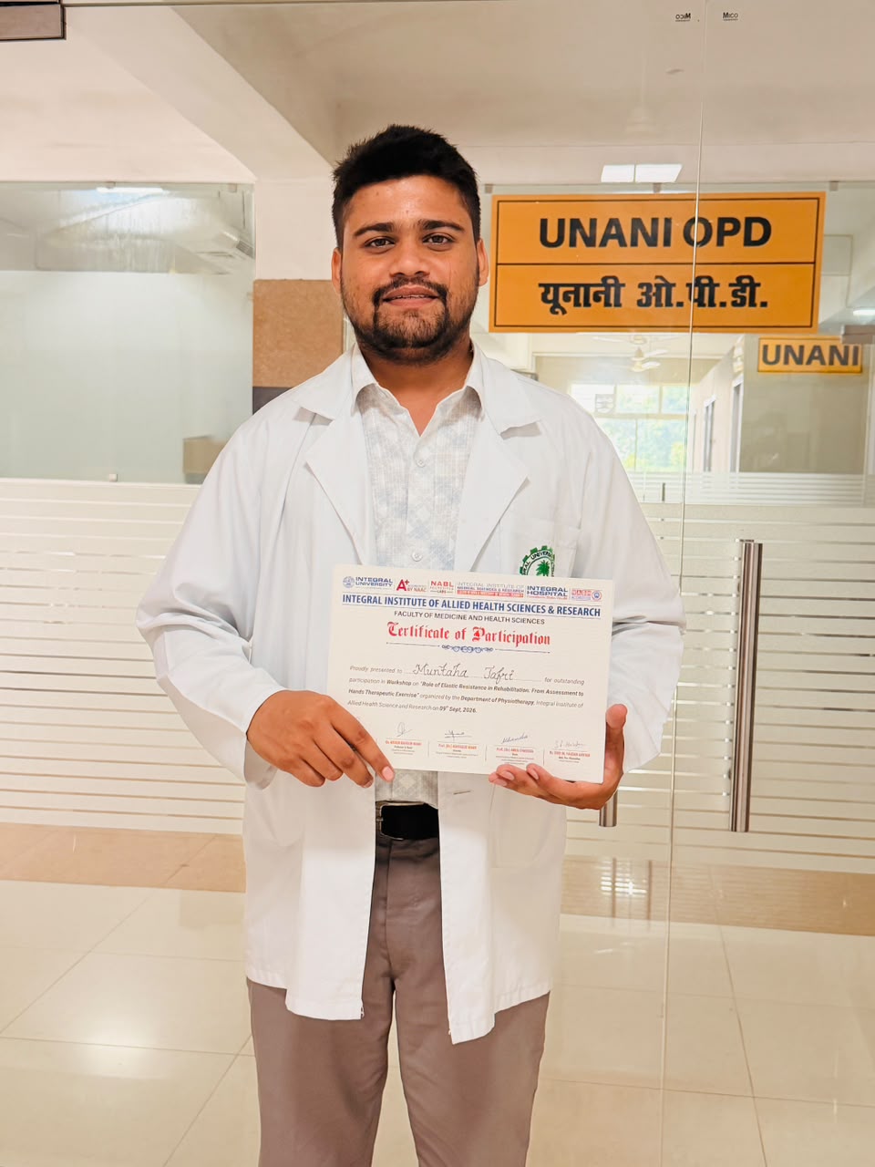 Dr. Muntaha Jafri, physiotherapist at Integral University
